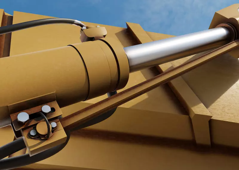 Partes de una grua telescópica